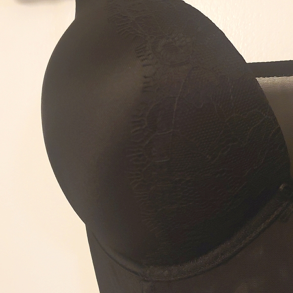 💞 Victoria's Secret Black Bustier/Corset w/ Lace 36C - Picture 3 of 11